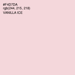 #F4D7DA - Vanilla Ice Color Image